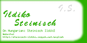ildiko steinisch business card