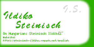 ildiko steinisch business card